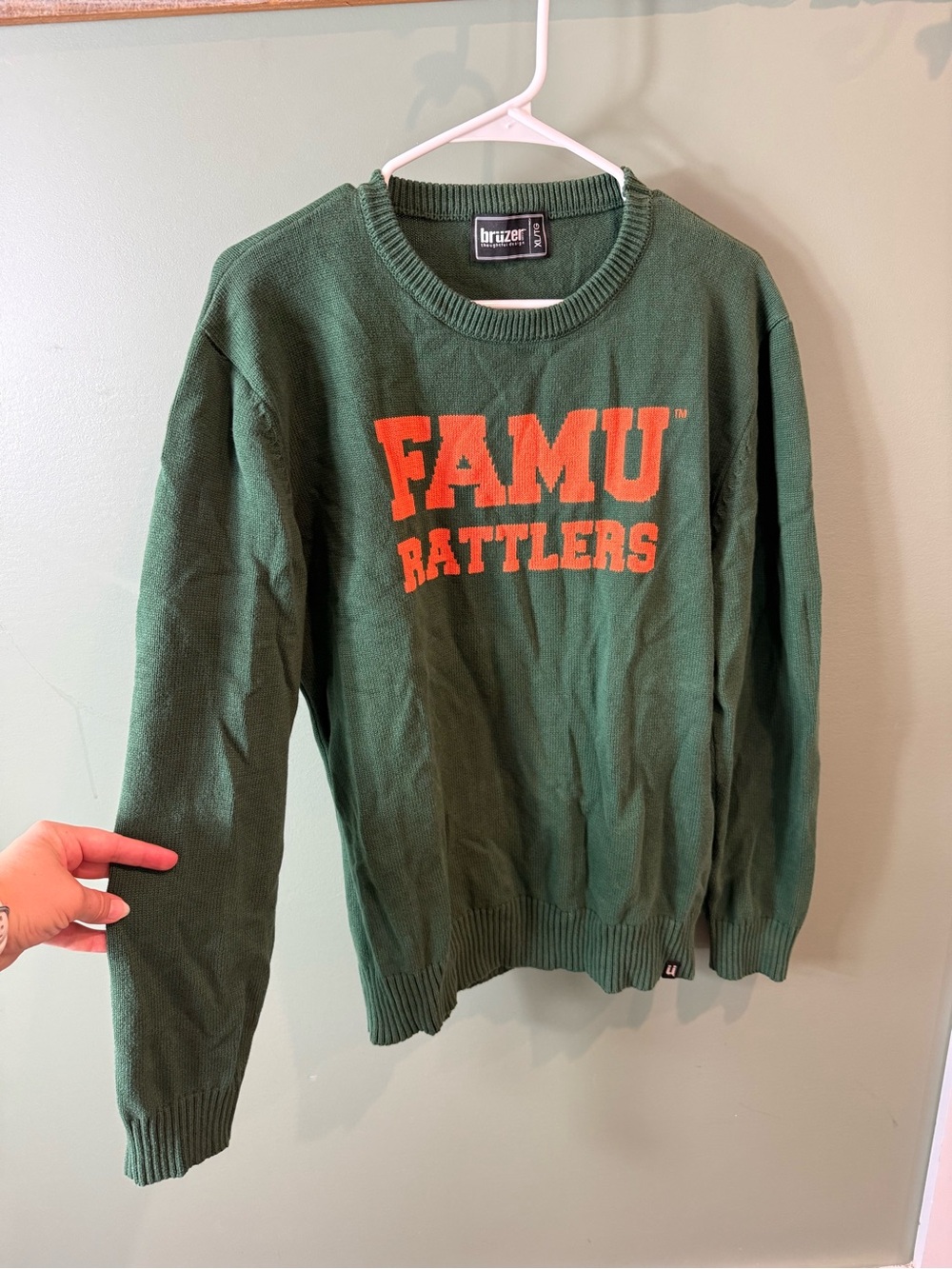 Green FAMU Rattlers Crewneck Sweater